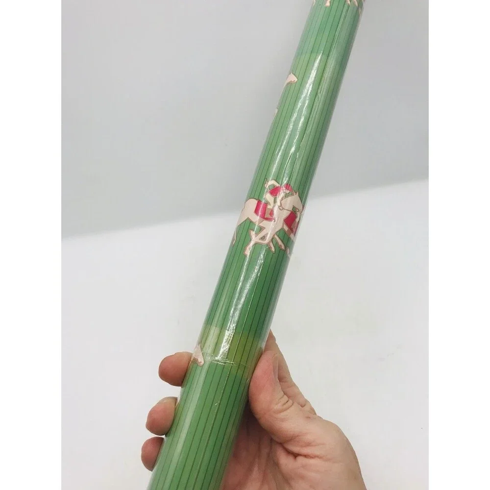 NEW Old Stock Vintage Sealed Horse and Jockey Roll of Wrapping Paper NWOT 30